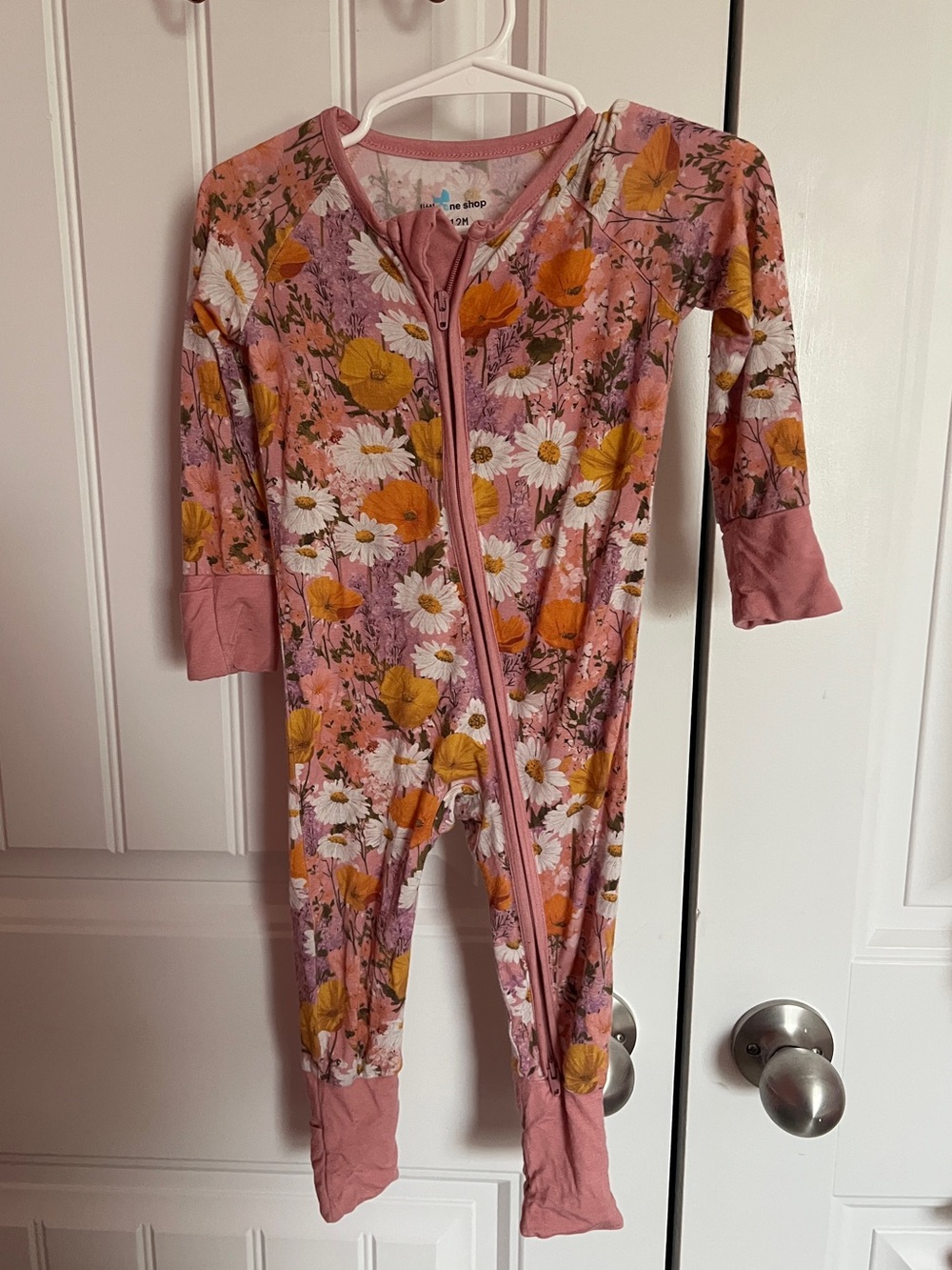 little one shop floral sleeper 12 month